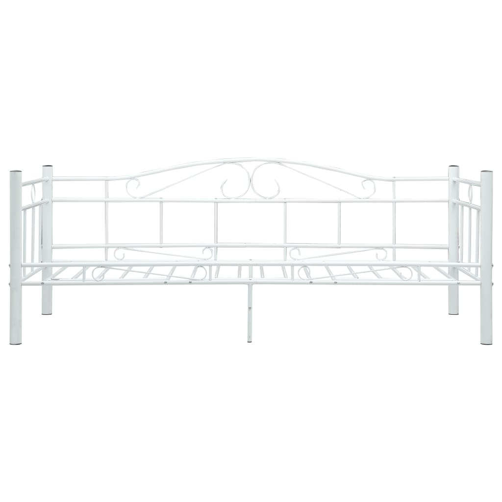 vidaXL Estructura de sofá cama sin colchón metal blanco 90x200 cm