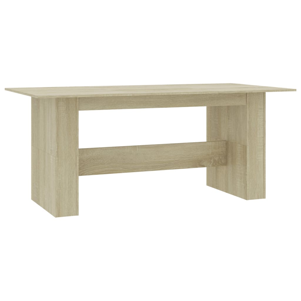 vidaXL Mesa de comedor madera de ingeniería roble Sonoma 180x90x76 cm