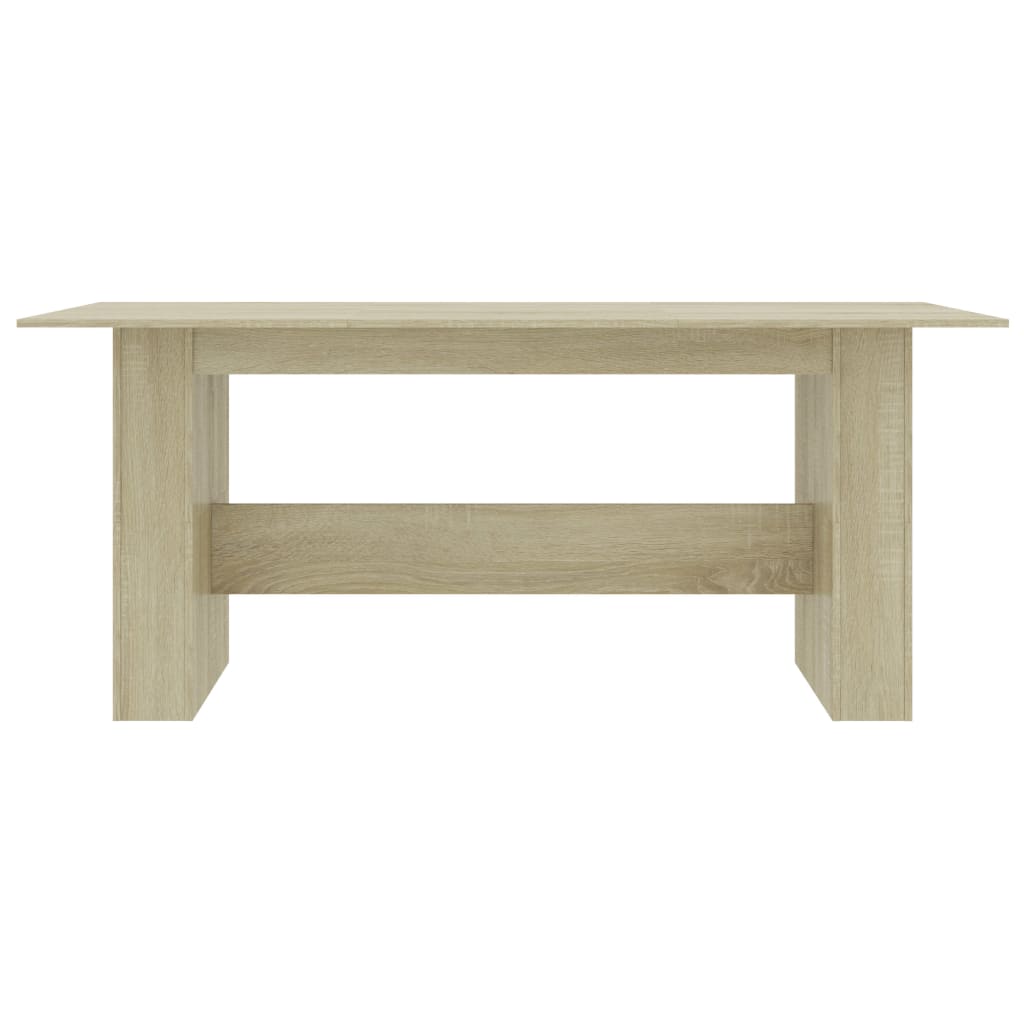 vidaXL Mesa de comedor madera de ingeniería roble Sonoma 180x90x76 cm