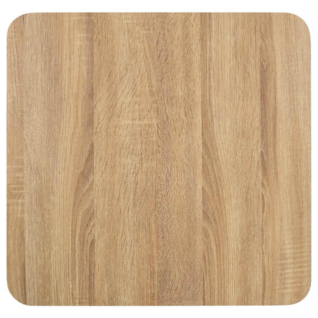 vidaXL Mesa de bistró MDF marrón claro 50x50 cm