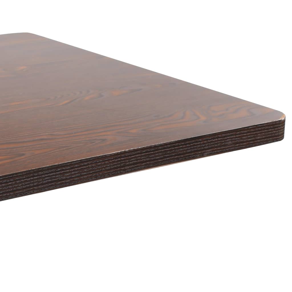 vidaXL Mesa bistró MDF marrón oscuro 80x80 cm