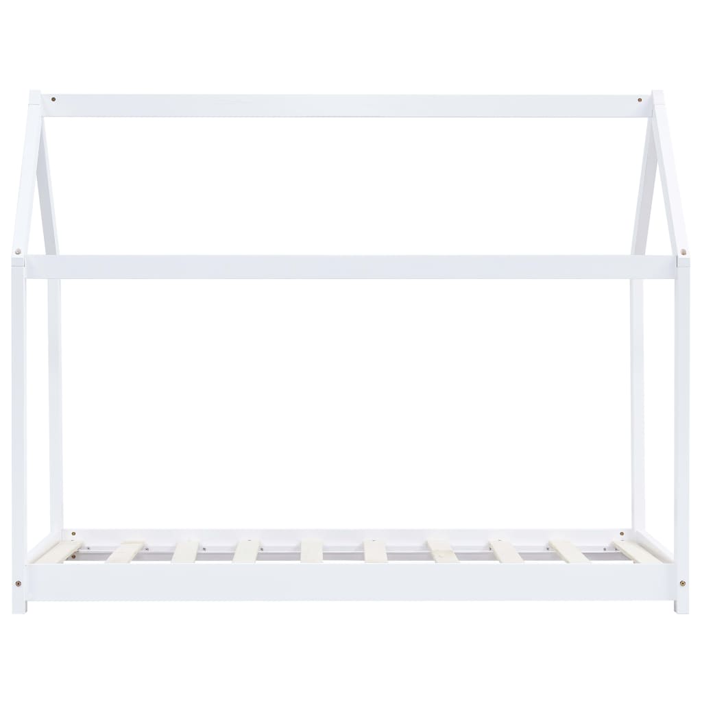 vidaXL Estructura de cama infantil madera maciza pino blanco 80x160 cm