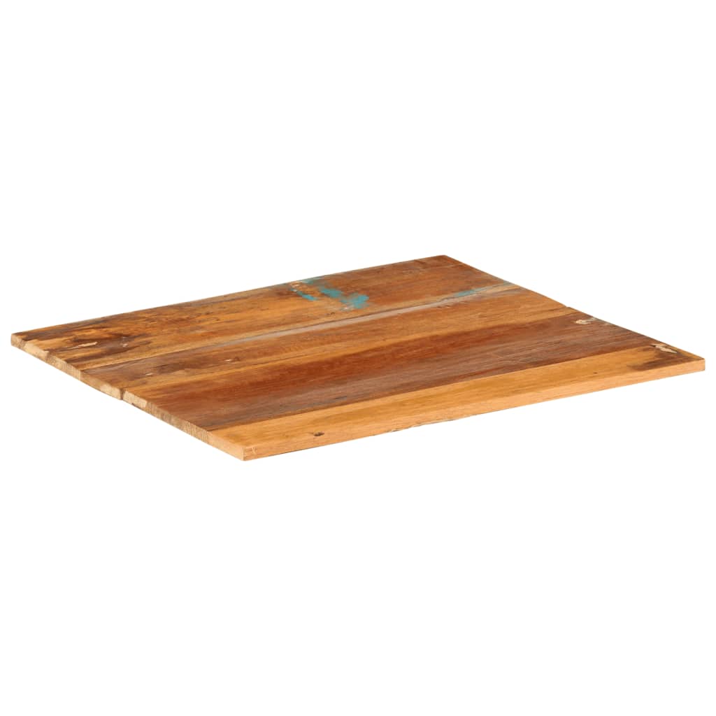 vidaXL Tablero mesa cuadrada madera reciclada maciza 60x60 cm 15-16 mm