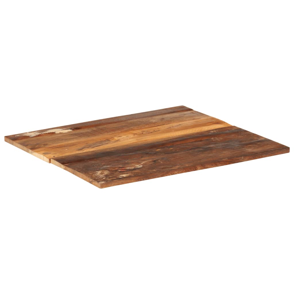 vidaXL Tablero mesa cuadrada madera reciclada maciza 60x60 cm 15-16 mm