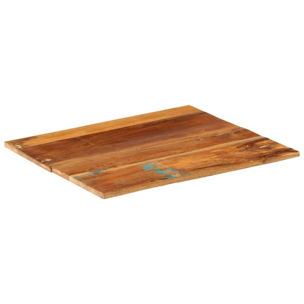 vidaXL Tablero mesa cuadrada madera reciclada maciza 60x60 cm 15-16 mm