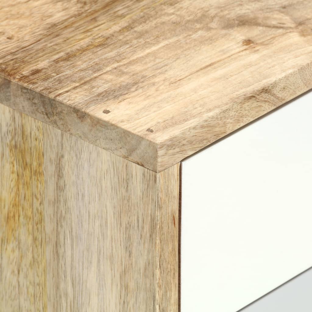 vidaXL Mesita de noche de madera maciza de mango 47x35x59 cm