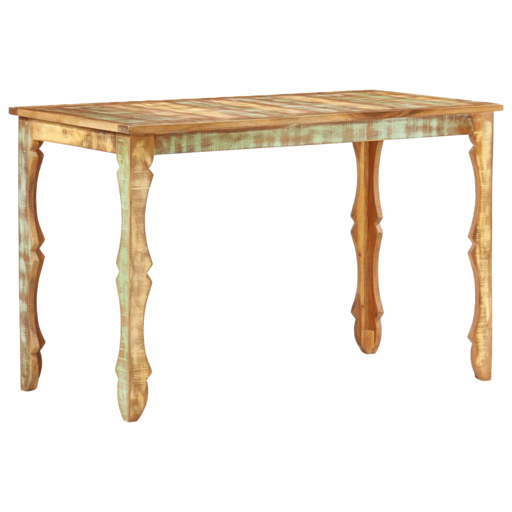 vidaXL Mesa de comedor de madera maciza reciclada 120x60x76 cm