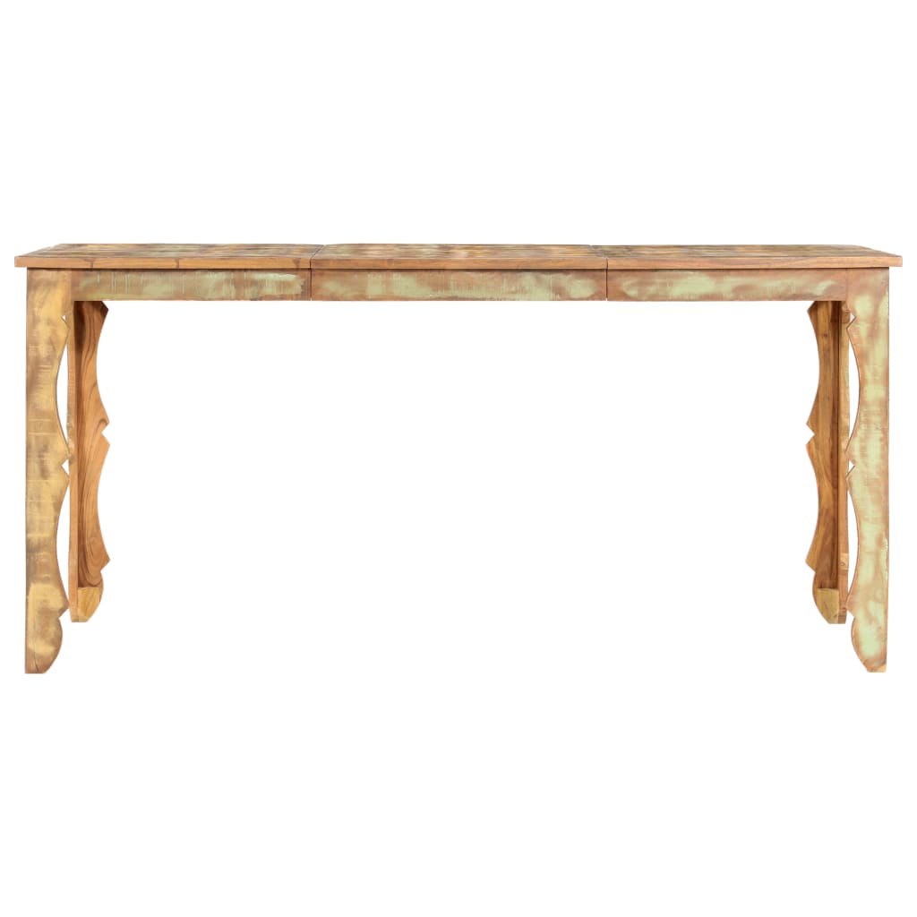 vidaXL Mesa de comedor de madera maciza reciclada 160x80x76 cm