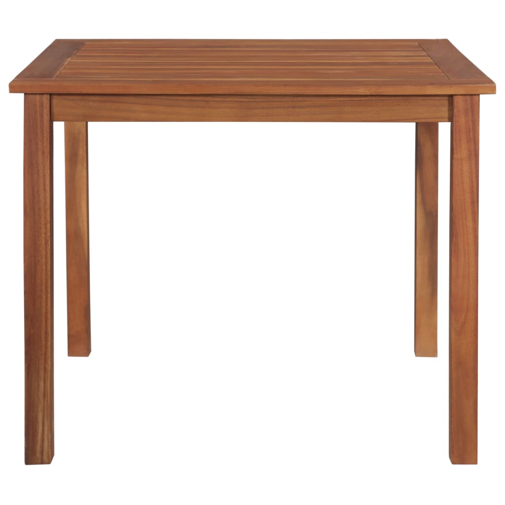 vidaXL Mesa de jardín madera maciza de acacia 85x85x74 cm