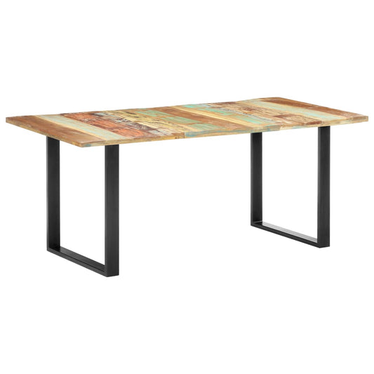 vidaXL Mesa de comedor de madera maciza reciclada 180x90x76 cm