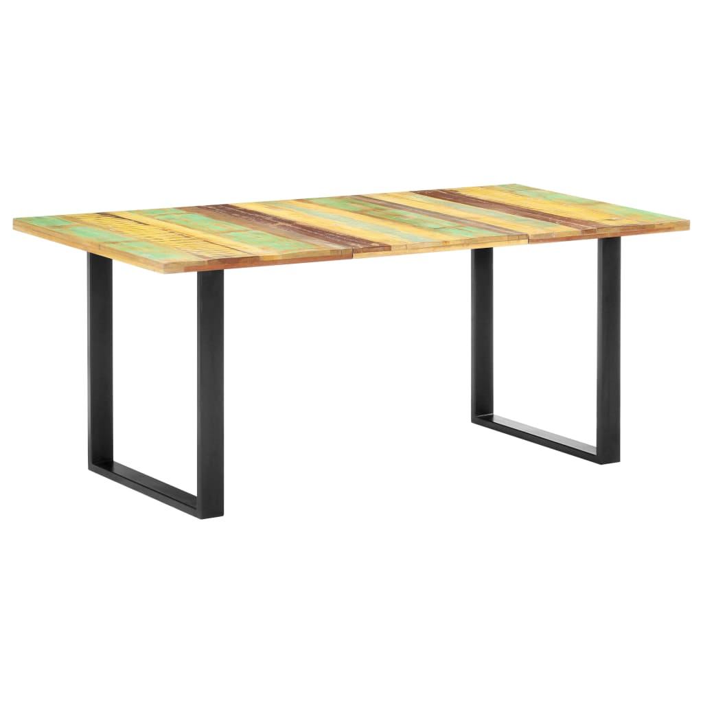 vidaXL Mesa de comedor de madera maciza reciclada 180x90x76 cm