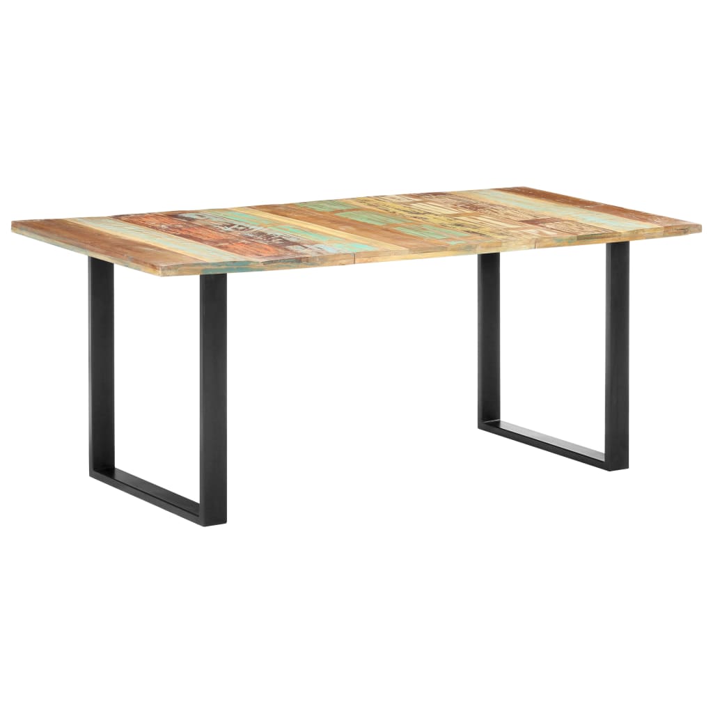 vidaXL Mesa de comedor de madera maciza reciclada 180x90x76 cm