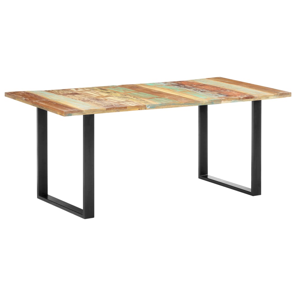 vidaXL Mesa de comedor de madera maciza reciclada 180x90x76 cm