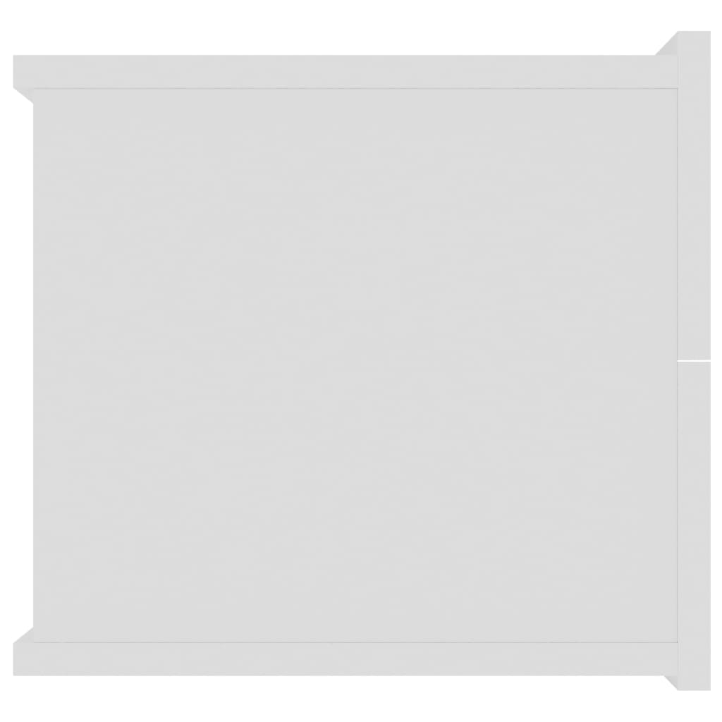 vidaXL Mesita de noche madera contrachapada blanco 40x30x30 cm