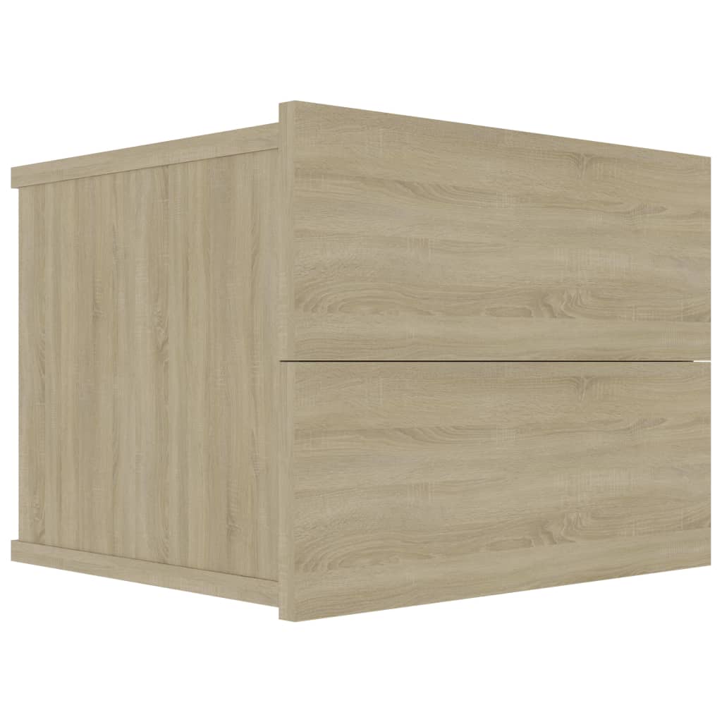 vidaXL Mesita de noche madera contrachapada color roble 40x30x30 cm