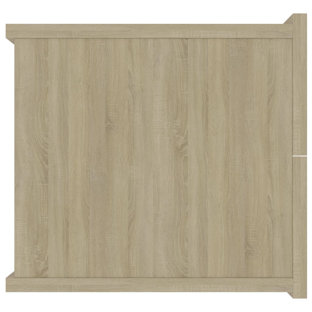 vidaXL Mesita de noche madera contrachapada color roble 40x30x30 cm