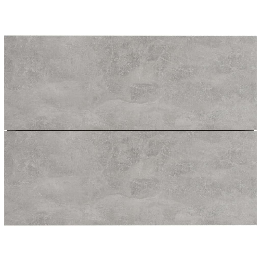 vidaXL Mesita de noche madera contrachapada gris hormigón 40x30x30 cm