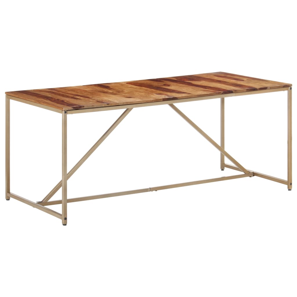 vidaXL Mesa de comedor madera maciza 180x90x76 cm