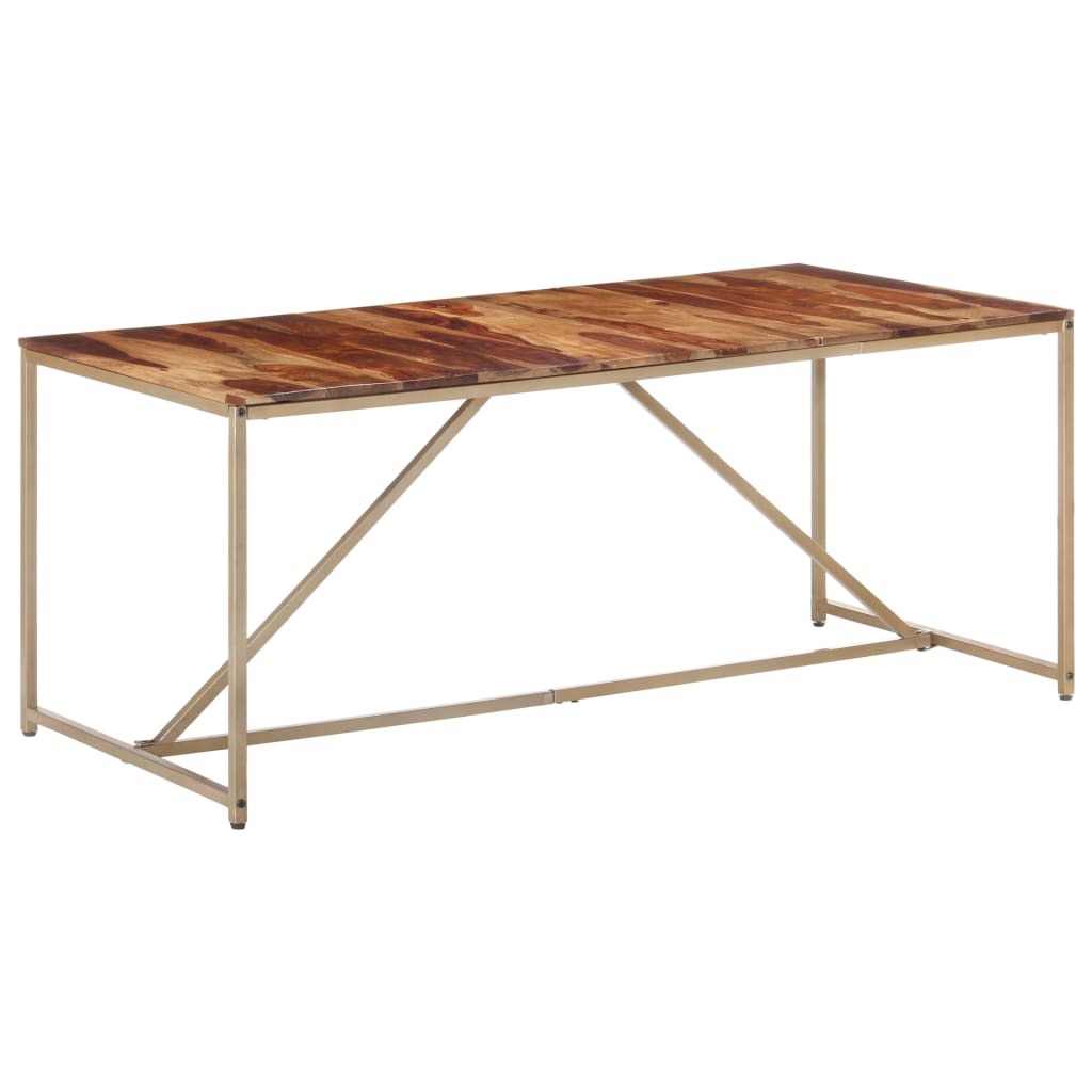 vidaXL Mesa de comedor madera maciza 180x90x76 cm