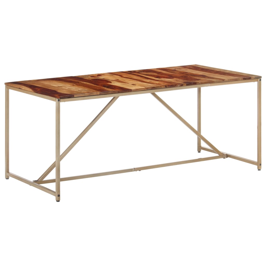 vidaXL Mesa de comedor madera maciza 180x90x76 cm