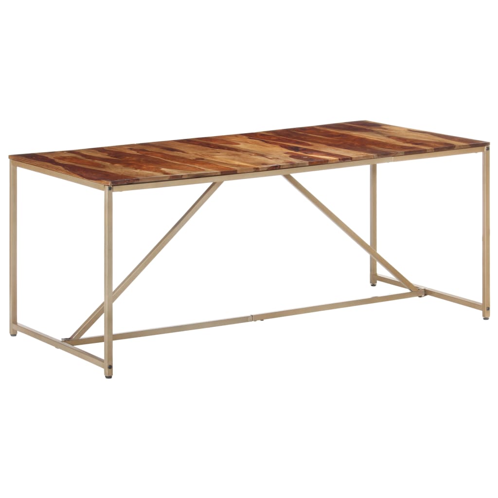 vidaXL Mesa de comedor madera maciza 180x90x76 cm