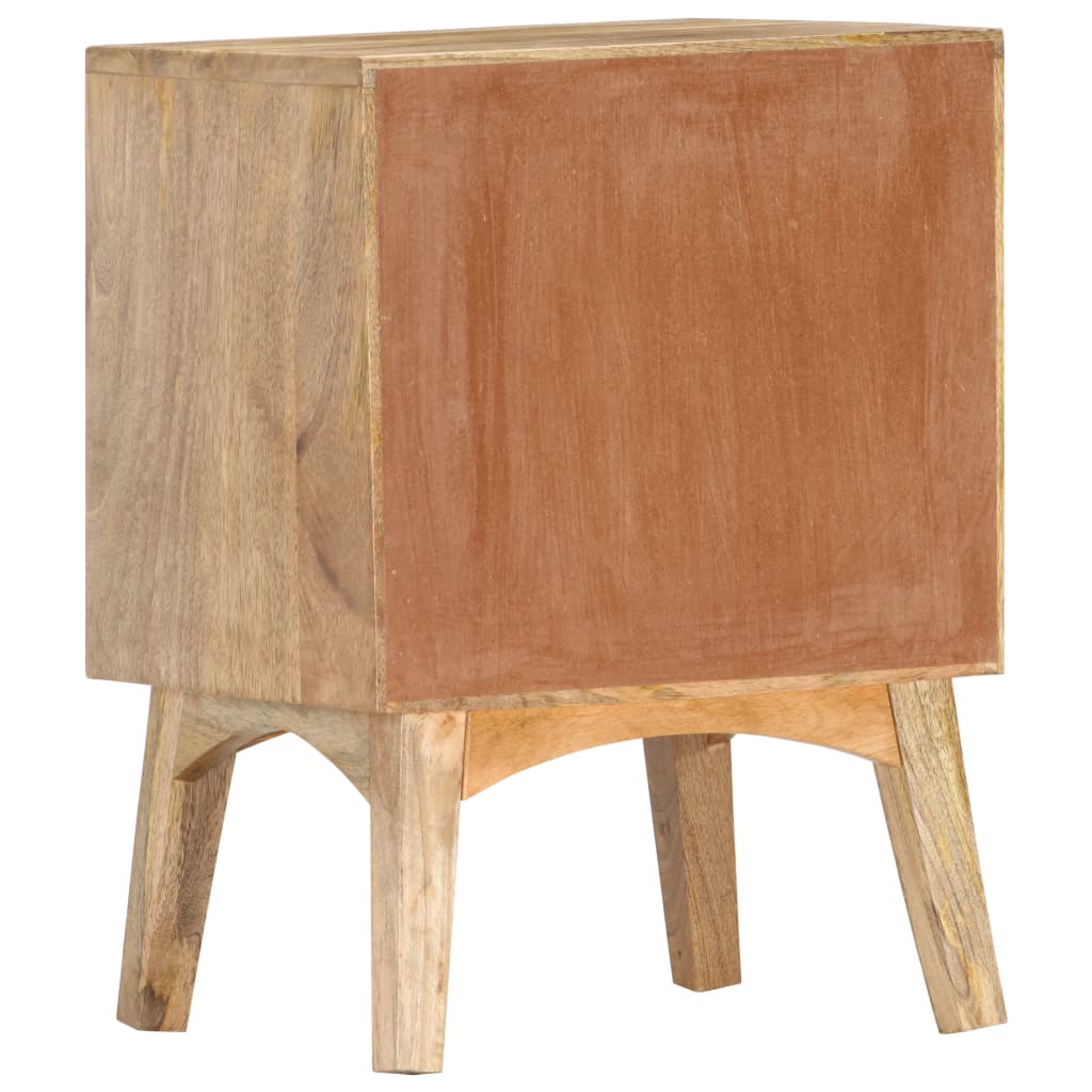 vidaXL Mesita de noche de madera maciza de mango 40x35x55 cm