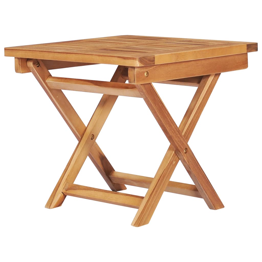 vidaXL Tumbonas 2 uds con mesa madera maciza de teca