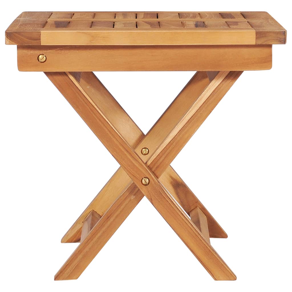 vidaXL Tumbonas 2 uds con mesa madera maciza de teca