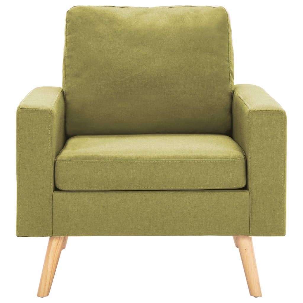 vidaXL Sillón de tela verde