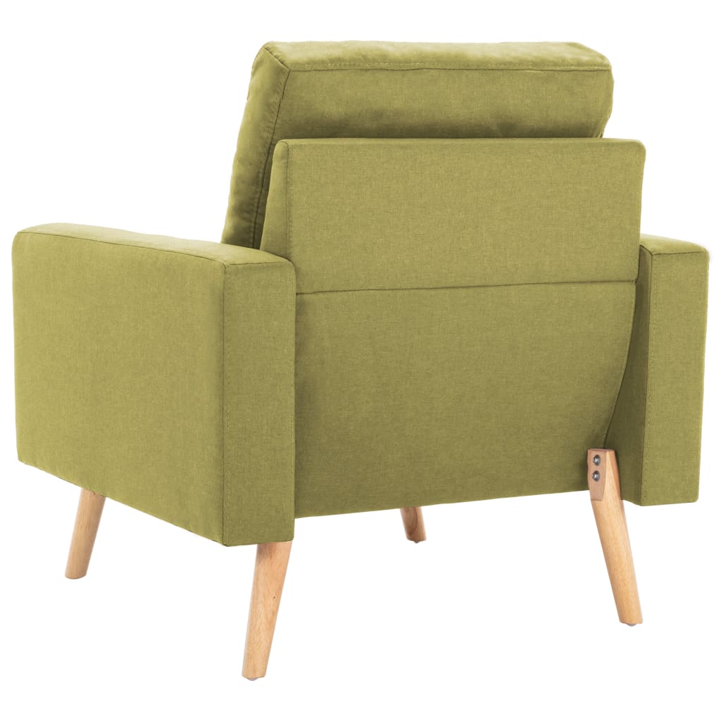 vidaXL Sillón de tela verde