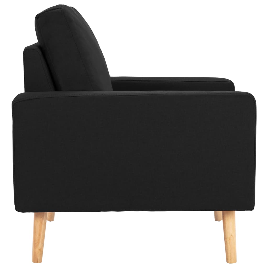 vidaXL Sillón de tela negro