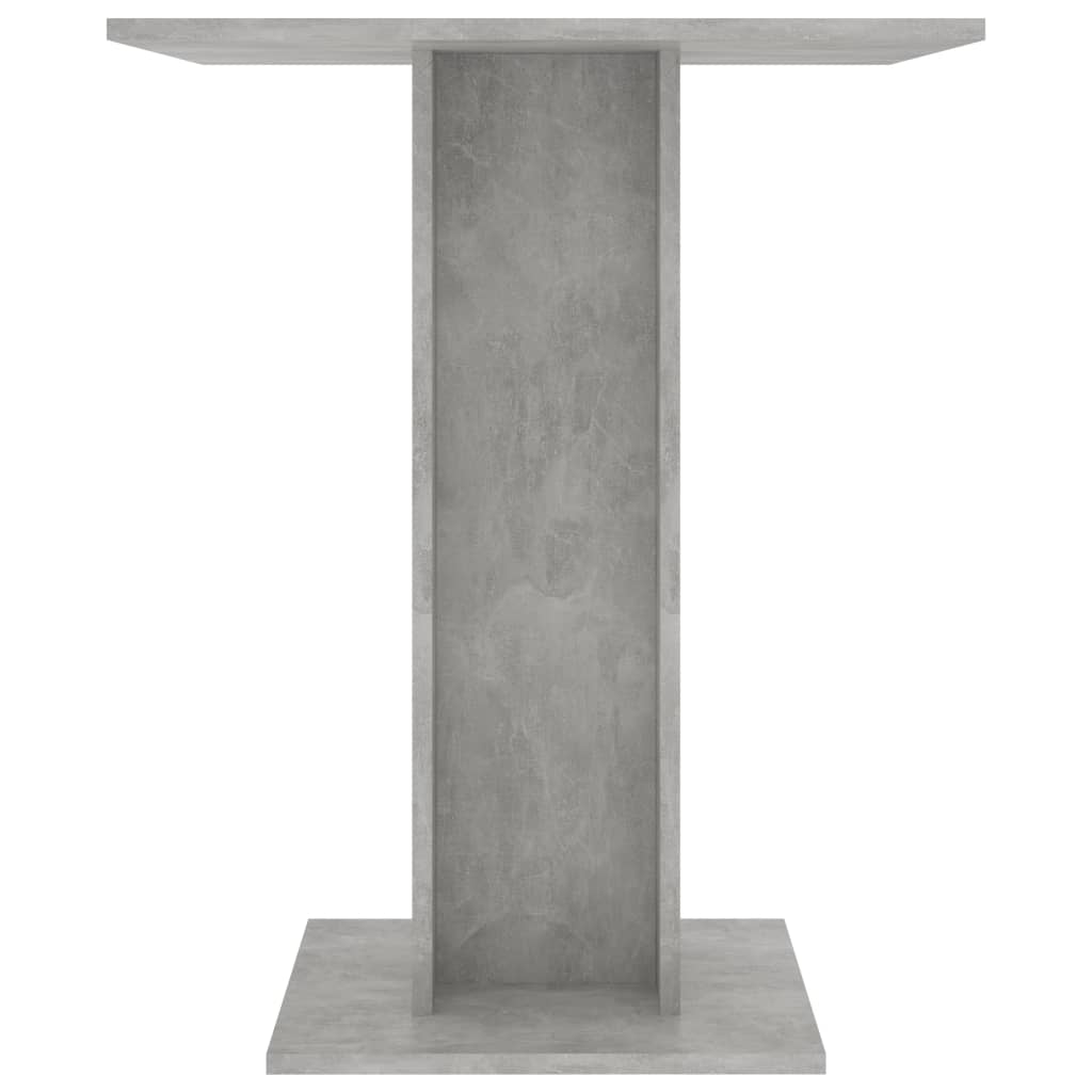 vidaXL Mesa de bistró de madera contrachapada gris 60x60x75 cm