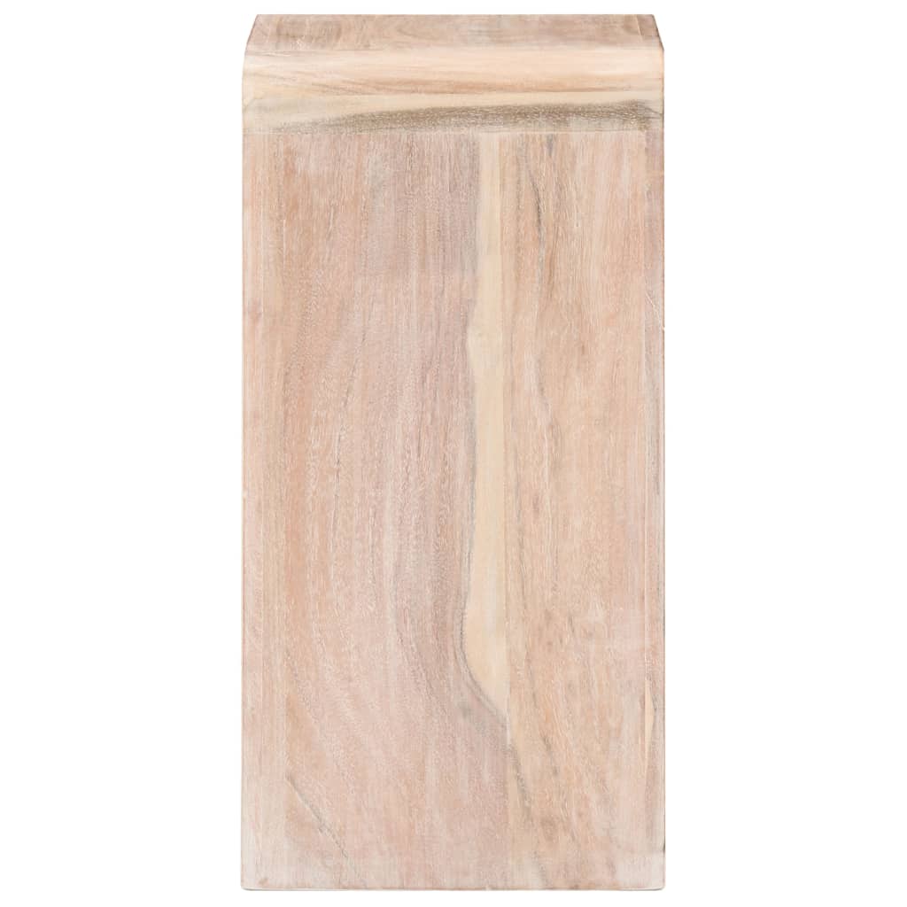 vidaXL Mesita de noche de madera maciza de acacia 40x30x60 cm