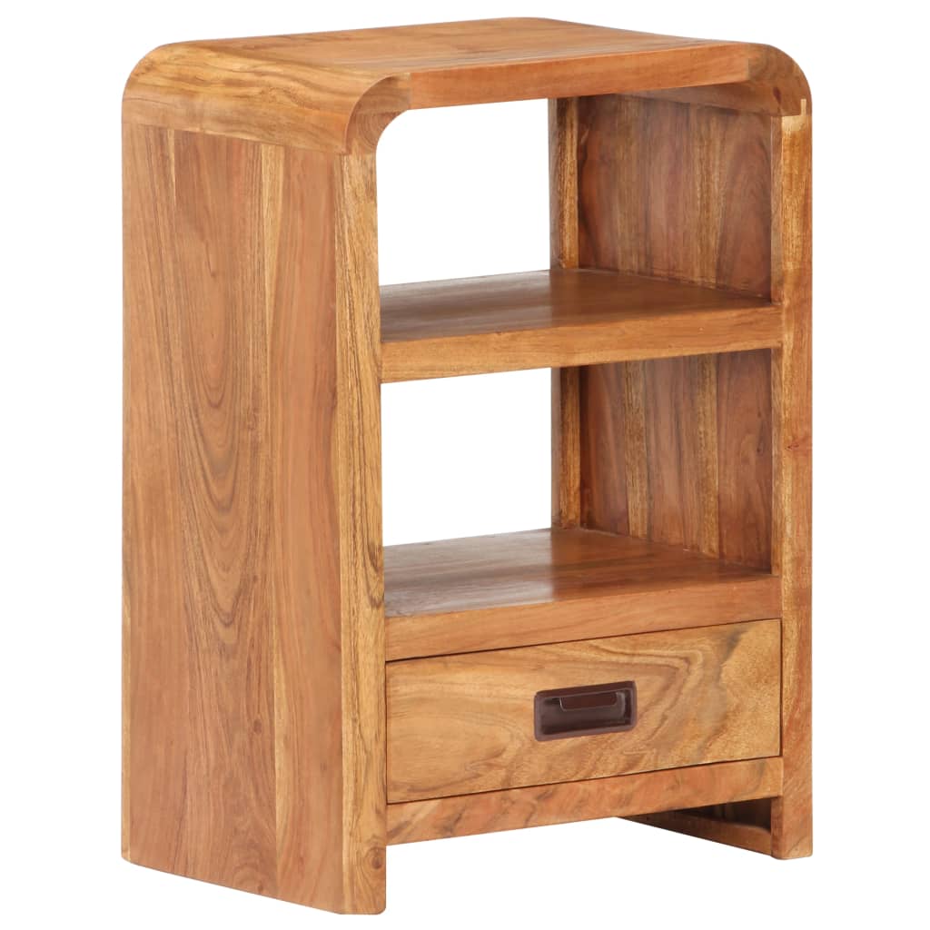 vidaXL Mesita de noche madera maciza acacia acabado miel 40x30x60 cm