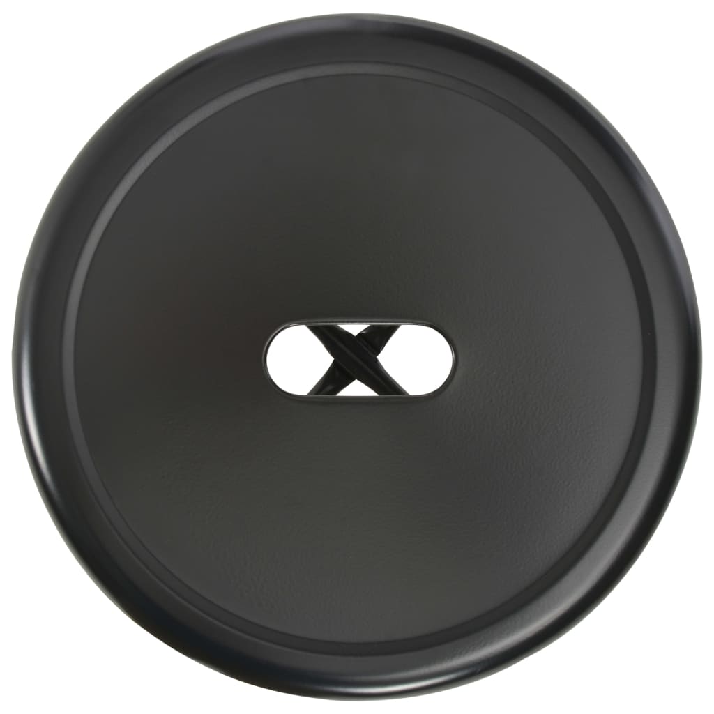 vidaXL Taburetes de cocina 4 unidades acero negro