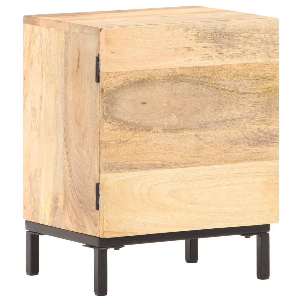 vidaXL Mesita de noche de madera maciza de mango 40x30x51 cm