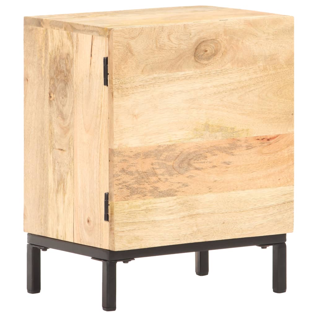 vidaXL Mesita de noche de madera maciza de mango 40x30x51 cm