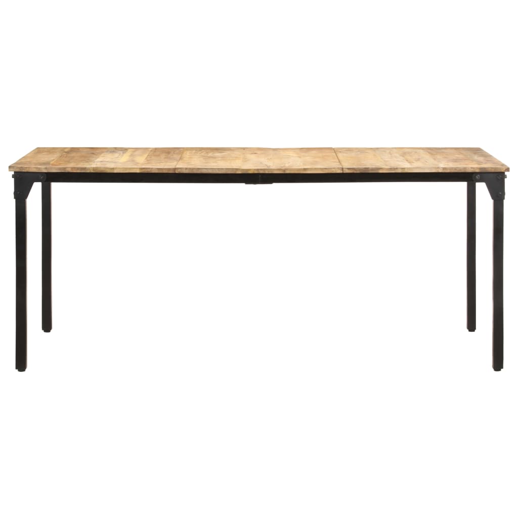 vidaXL Mesa de comedor madera de mango rugosa 180x90x76 cm