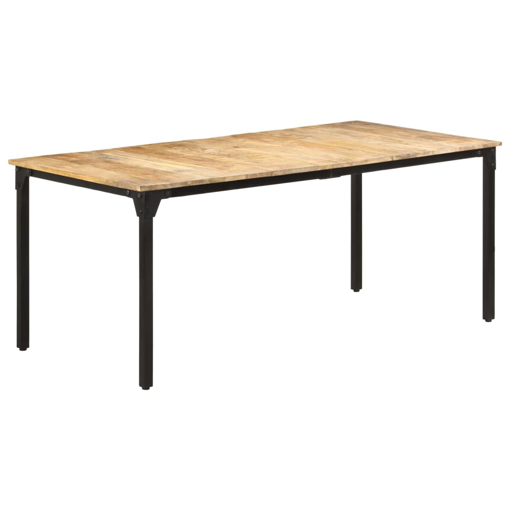 vidaXL Mesa de comedor madera de mango rugosa 180x90x76 cm