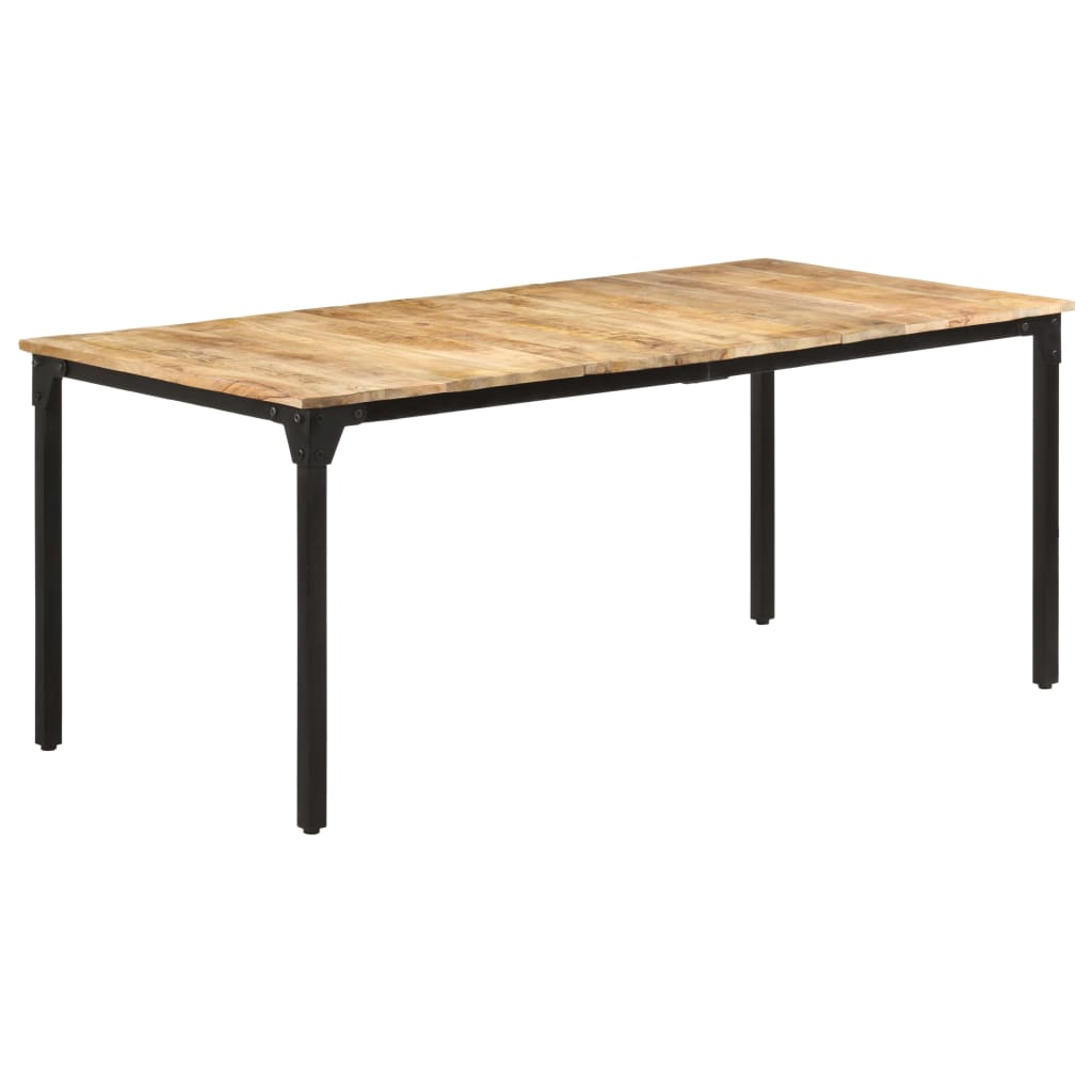 vidaXL Mesa de comedor madera de mango rugosa 180x90x76 cm