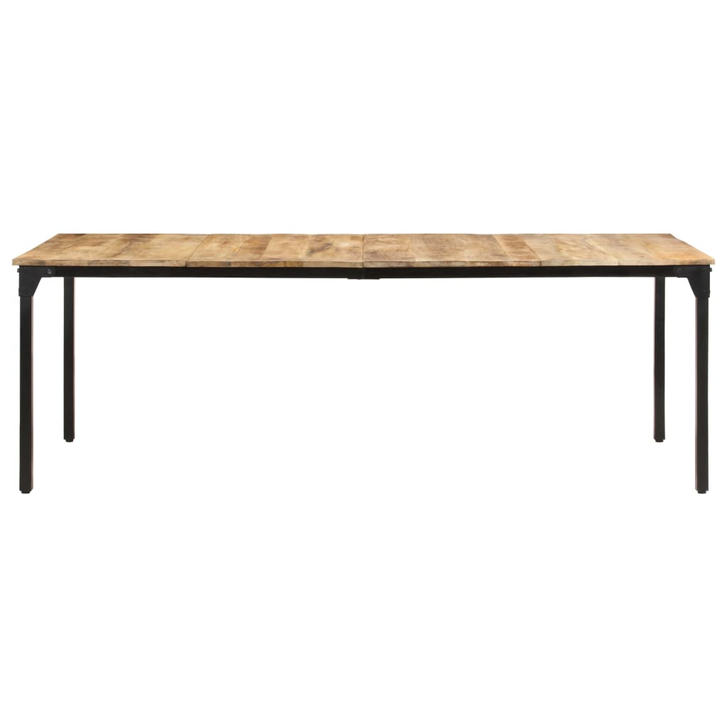 vidaXL Mesa de comedor madera de mango rugosa 220x100x76 cm