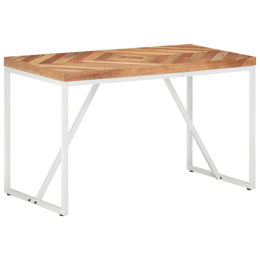 vidaXL Mesa de comedor madera maciza de acacia y mango 120x60x76 cm