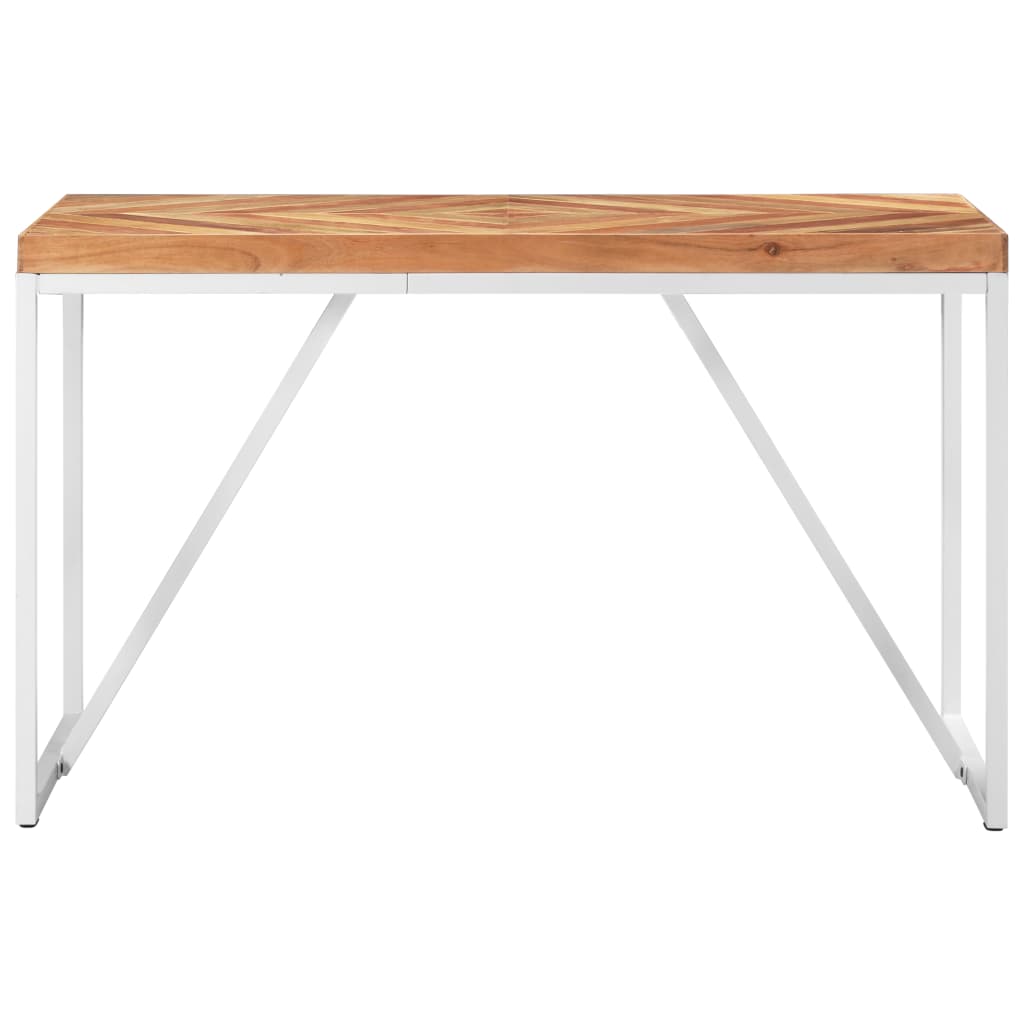 vidaXL Mesa de comedor madera maciza de acacia y mango 120x60x76 cm