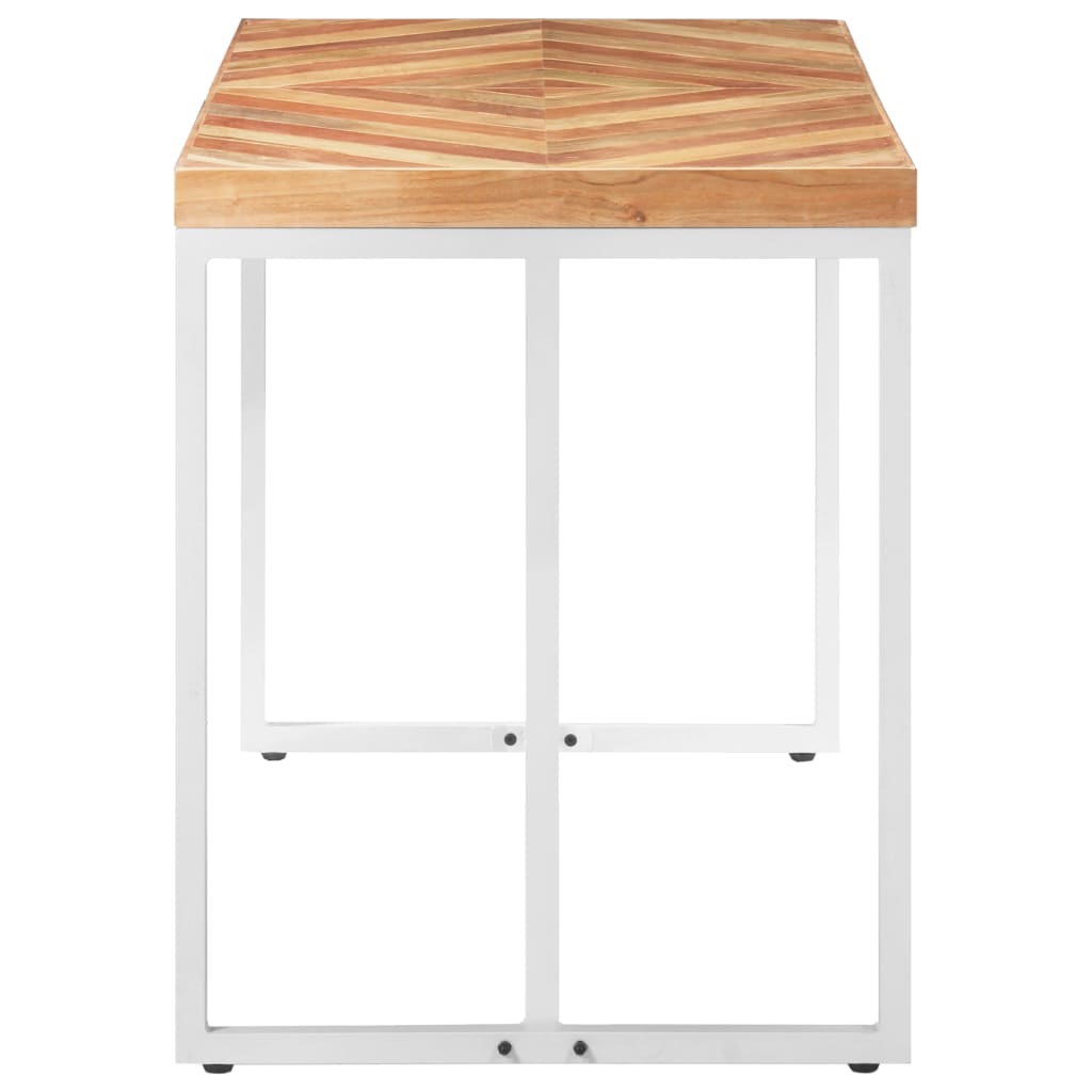 vidaXL Mesa de comedor madera maciza de acacia y mango 120x60x76 cm