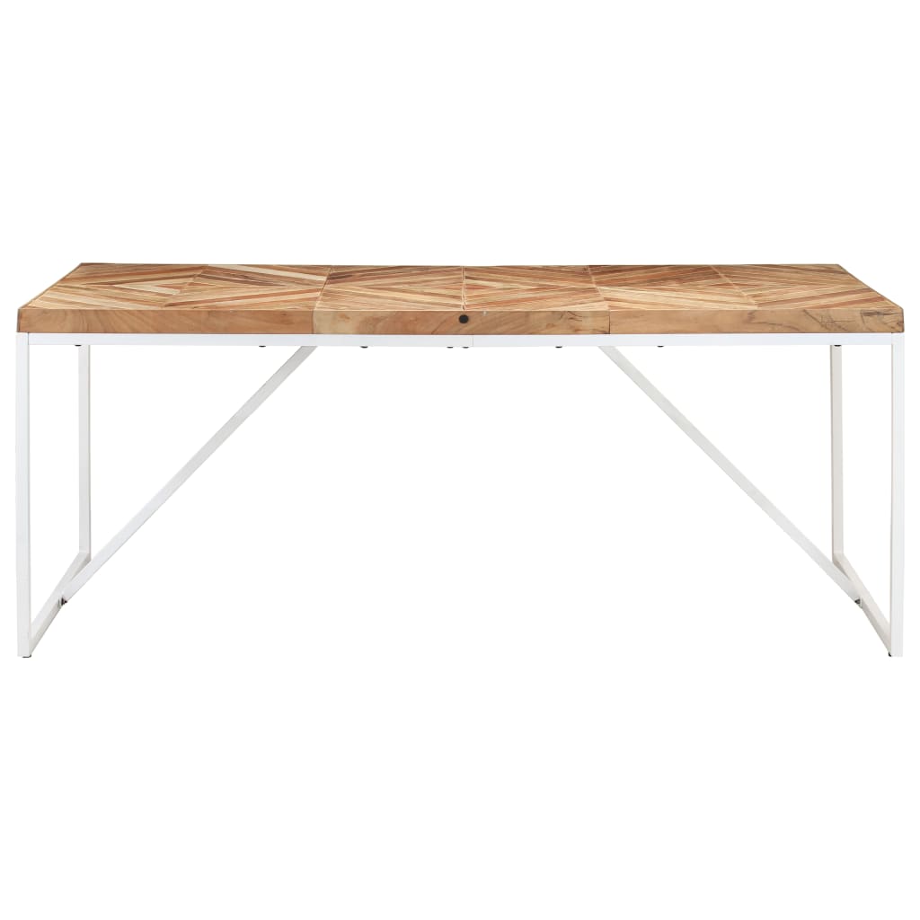 vidaXL Mesa de comedor madera maciza de acacia y mango 180x90x76 cm