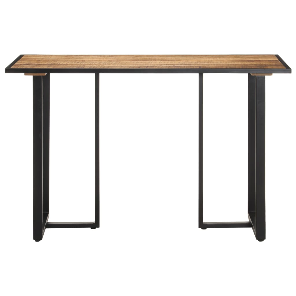 vidaXL Mesa de comedor de madera maciza de mango rugosa 120 cm