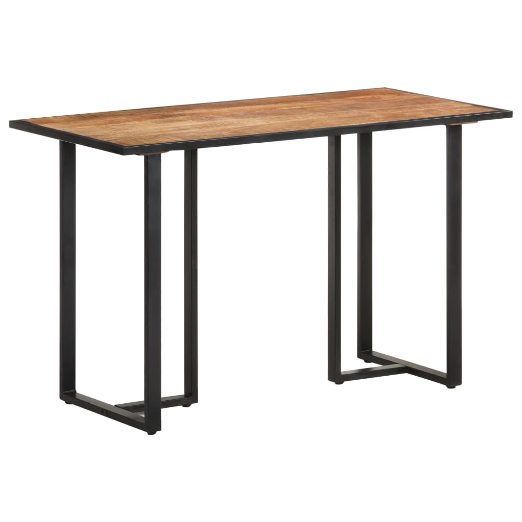 vidaXL Mesa de comedor de madera maciza de mango rugosa 120 cm