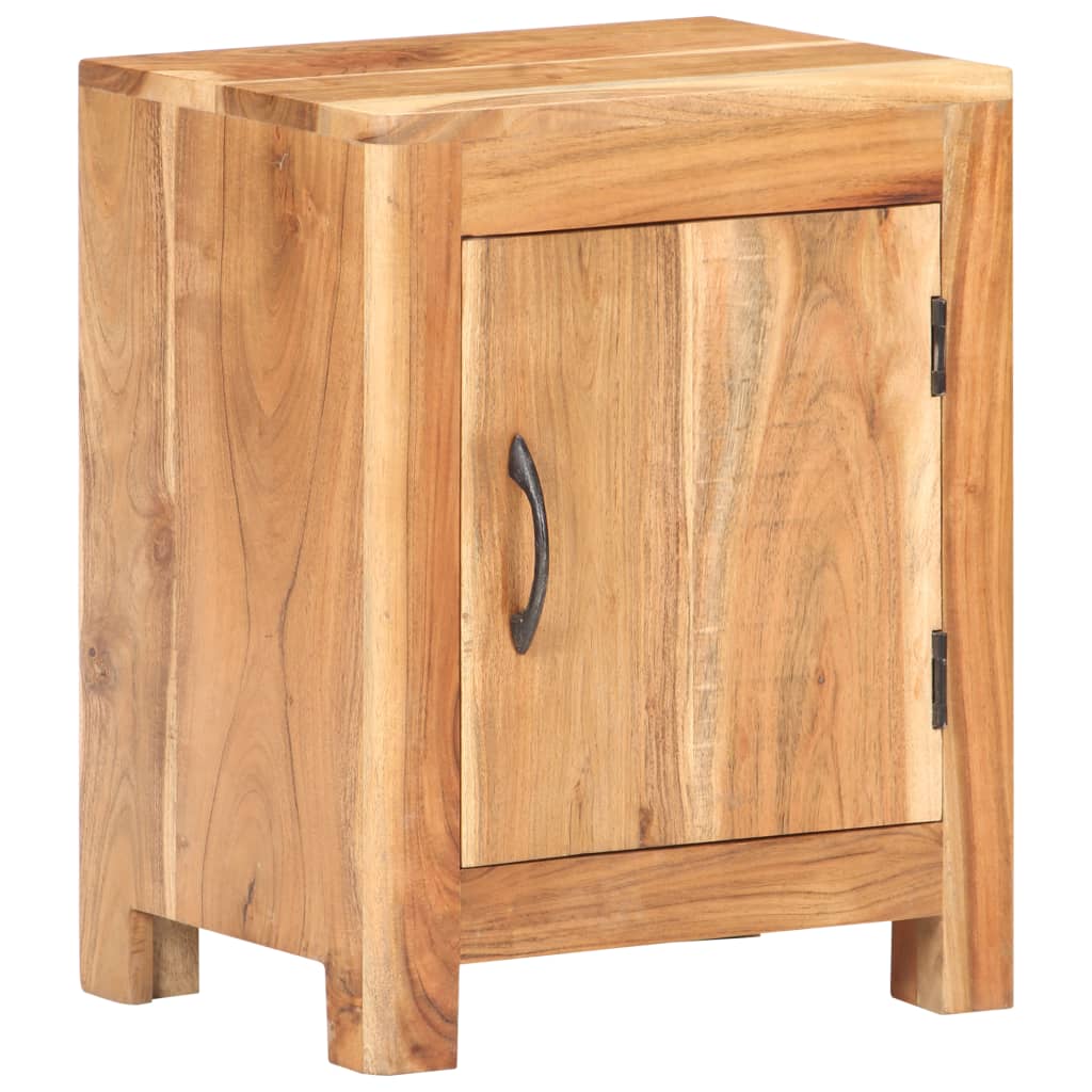 vidaXL Mesita de noche de madera maciza de acacia 40x30x50 cm