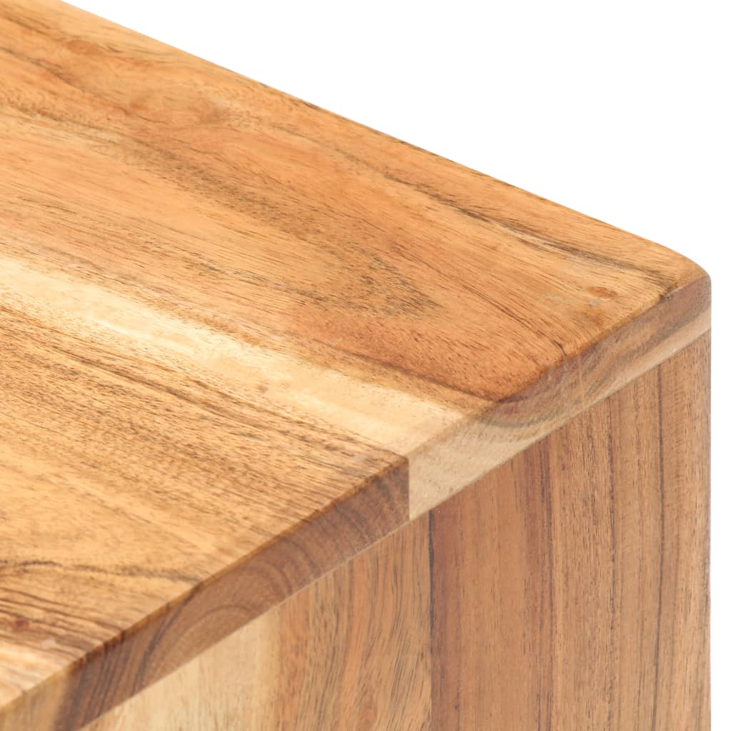 vidaXL Mesita de noche de madera maciza de acacia 40x30x50 cm