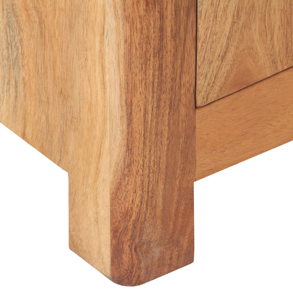 vidaXL Mesita de noche de madera maciza de acacia 40x30x50 cm